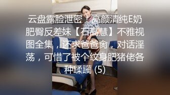 云盘露脸泄密！高颜清纯E奶肥臀反差妹【石高慧】不雅视图全集，还求爸爸肏，对话淫荡，可惜了被个纹身肥猪佬各种蹂躏 (5)