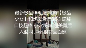 最新极品00后蜜桃臀【极品少女】和炮友激情啪啪 跪舔口技超棒 小穴粉嫩 翘美臀后入浪叫 冲刺很有画面感